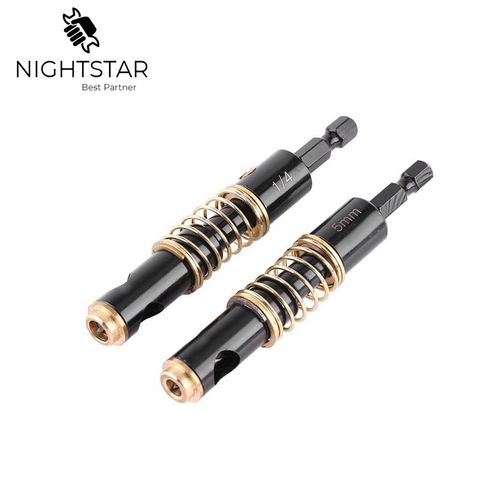 2Pcs Hex Shank Self Centering Door Lock Hinge Drill Bit Pilot Hole Tool Hinge Self Centering Drill Bit Pilot Holes HSS 5mm 1/4