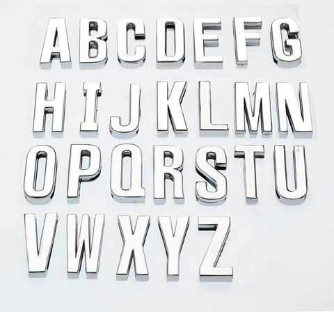 1pc alphabet A-Z 30mm Slide Letters Fit DIY Wristband & Bracelet & Pet Collar Jewelry Making ► Photo 1/5