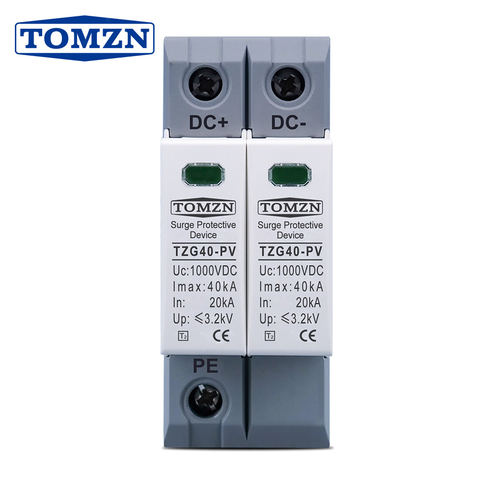 DC SPD 1000V 800V 600V 20KA~40KA  House Surge Protector Protective Low-voltage  Arrester Device ► Photo 1/6