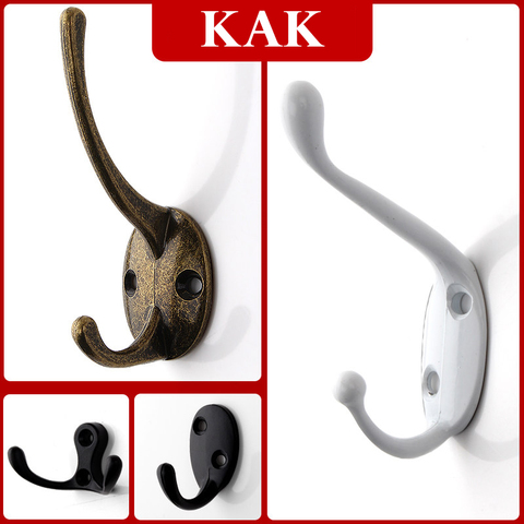 KAK Vintage Hangers Hook Zinc Alloy Wall Hook Bronze Cloth Coat Bag Hat  Hanging Hooks Bathroom Kitchen Anitque Racks with screws - Price history &  Review