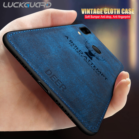 Cloth Deer Phone Case For Huawei Mate 10 20 30 Pro P20 P30 P40 Pro Honor 10 Lite 10i 20 V30 Nova 6 6se Shockproof Silicone Cover ► Photo 1/6
