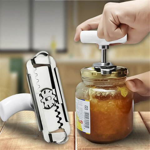 Manual Stainless Steel Easy Can Jar Opener Adjustable 1-4 Inches Cap Lid Openers Tool Kitchen Gadgets ► Photo 1/6