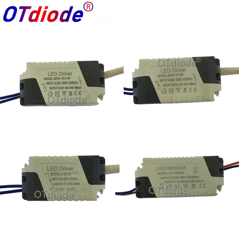 2pcs/lot LED Power Supply Constant Current Isolation Lamp Driver 300mA 280mA 1W 3W 5W 7W 9W 10W 20W 30W 36W Lighting Transformer ► Photo 1/6