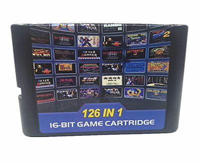 126 Hot games in one cartridge for Megadrive Genesis consoles 126 in 1game caridge for sega consoles ► Photo 1/5