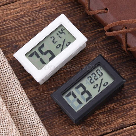 Professional Mini LCD Digital Thermometer Hygrometer Humidity Temperature Moisture Sensor Meter Temperature Gauge Indoor Probe ► Photo 1/6