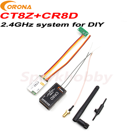 1set Corona 2.4Ghz DIY Module Transmitter CT8Z with V2 version DSSS CR8D Receiver TX&RX Module set RF moudle for DIY RC drones ► Photo 1/6