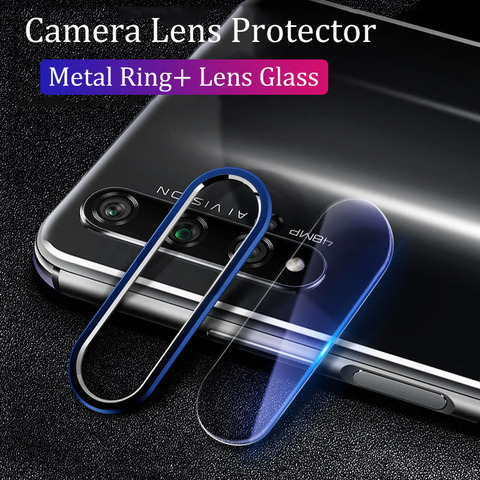 Camera Protector On For Huawei Honor 20 Pro 20i Case Metal Camera Lens Protective Ring Cover & Tempered Glass Film On Honor20 ► Photo 1/6