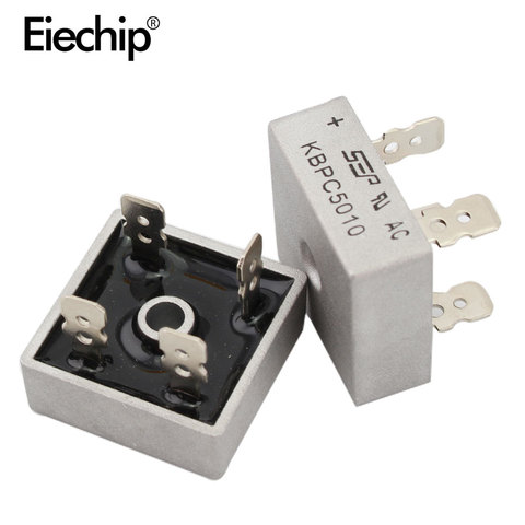 5pcs/lot diode bridge KBPC5010 50A 1000V diode bridges rectifier KBPC 5010 power rectifier electronic componentes KBPC5010 diode ► Photo 1/5