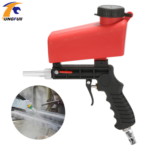 90psi Portable Manual Gravity  Sandblasting Gun Aluminium Pneumatic Sand Pump Rust Removal Spraying Tool Blasting Power Machine ► Photo 1/5