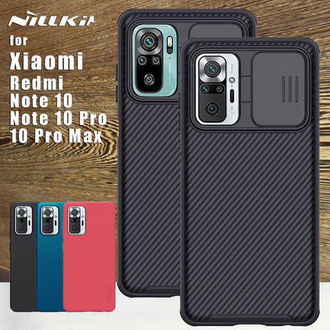Nillkin for Xiaomi Redmi Note 10 Pro Case Camera Protection Slide Lens Back Cover Protective Case for Redmi Note 10s 10 Pro Max ► Photo 1/6