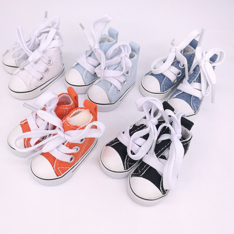 Tilda 5.5cm Canvas Sneakers For Dolls Paola Reina Minifee Corolle,Toy Bjd Doll Sports Shoes for EXO KPOP Stuffed Dolls Toys ► Photo 1/6