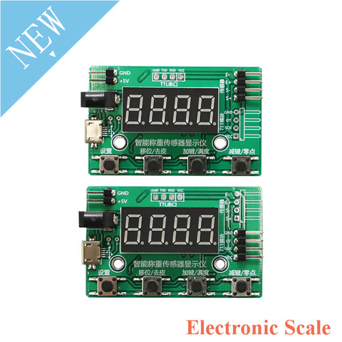 HX711 Load Cell AD Module Weight Sensor Digital Display Electronic Scale Weighing Pressure 1KG 5KG 10KG 20KG Instrument ► Photo 1/3