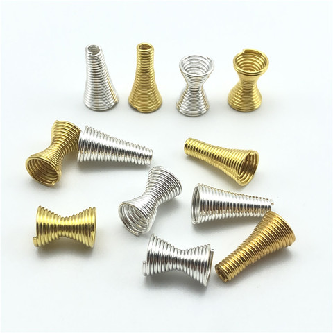 20pcs Metal Spring Funnel Shape Spacer Beads Caps Beading DIY Findings End Caps Bead Stoppers For Jewelry Makings Accessories ► Photo 1/6