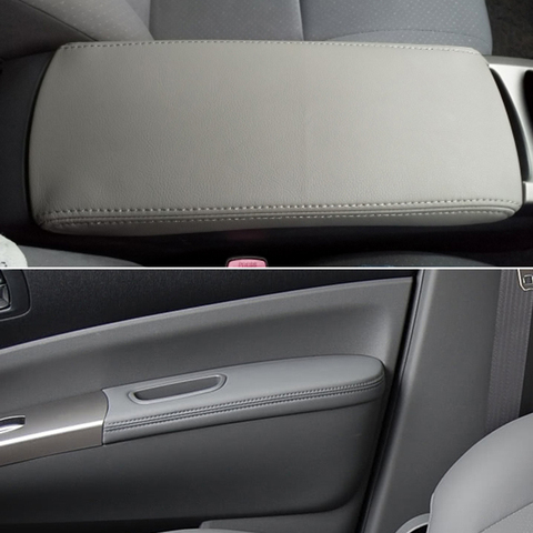 Soft Leather Armrest Cover For Toyota Prius 2004 2005 2006 2007 2008 2009 Car Center Control / Door Armrest Cover Sticker Trim ► Photo 1/1