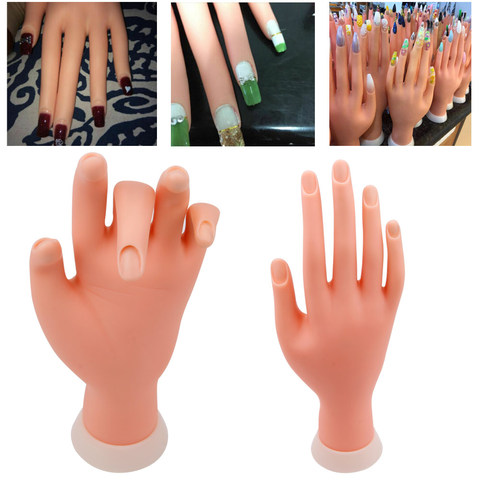 Flexible And Soft Silicone Prosthetic Manicure Tool For Nail Art