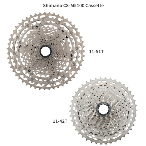 SHIMANO DEORE CS M5100 Cassette MTB Mountain Bike 11-51T 11-42T Cassette 1x11 2X11 Speed Cassette ► Photo 1/5