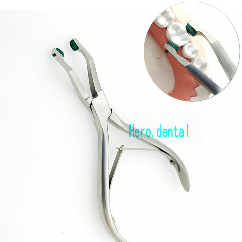 Crown Plier With Green Rubber Tipped Dental Surgical ► Photo 1/3