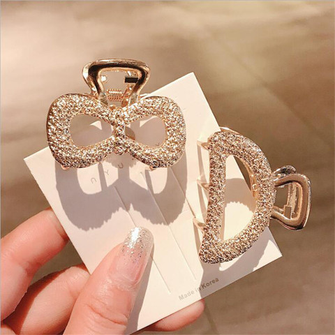 Fashion Hair Claw Clamps Hair Clip Hairpin Crab Metal Hair Claws for Women Ladies Hair Accessories shell Clip headwear ► Photo 1/6