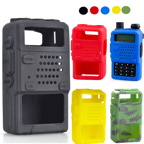 Besegad Soft Case Silicone Handheld Cover Shell Holster for Baofeng Two Way Mobile Radio UV5R 5RA 5RB 5RC 5RD TYT THF8 ► Photo 1/6