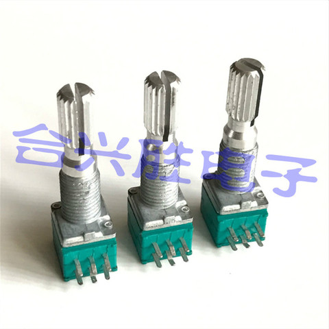RK097 with midpoint dual channel A50K / A503 amplifier speaker volume potentiometer flower shaft length 25MM ► Photo 1/3