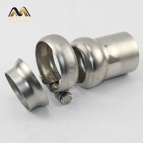 car Accessories 304 stainless steel pipe exhaust pipe universal joint universal muffler adjustment adapter pipe ► Photo 1/6