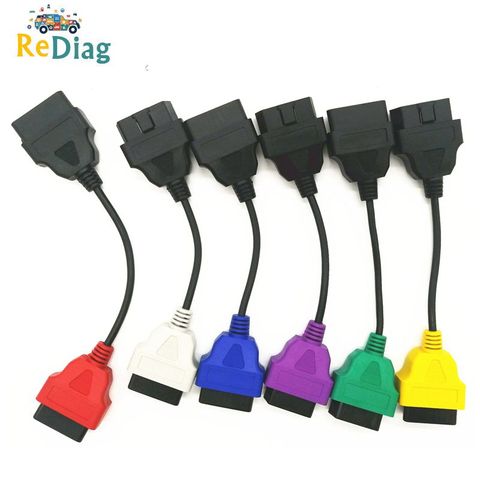 For Fiat ECU 6/4/3 pcs Cables for FIAT ECU Scan & Multiecuscan Adaptor OBD2 Connector Diagnostic Adapter Cable ► Photo 1/6