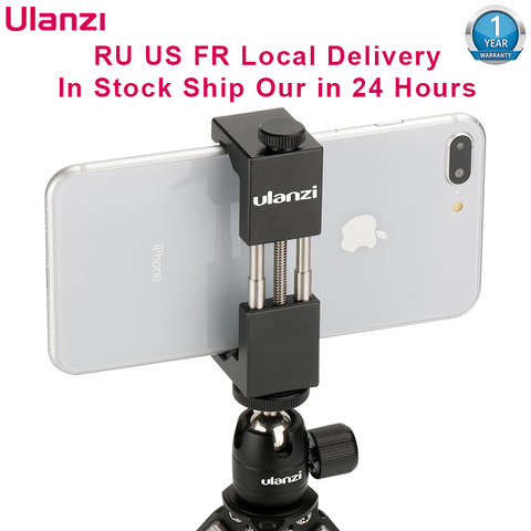 Ulanzi Universal ST-2S Vlog  Smartphone Tripod Mount  Aluminum Metal Phone Tripod Adapter Holder Stand for iPhone 11 Pro Max ► Photo 1/6