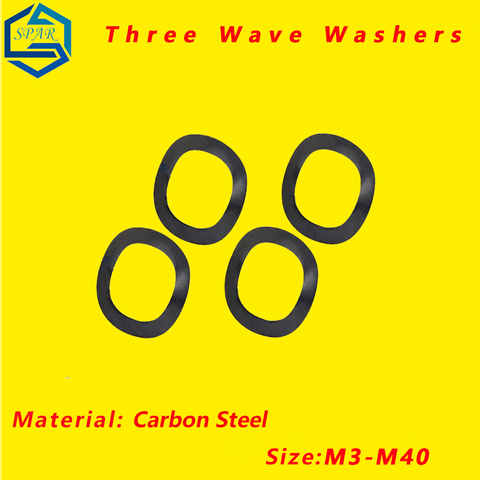 Spring Wave Washer Three Wave Crest Wave Type Gasket Wave Washer Spring Washer Wave Washers Spring Washer  Elastic Washer ► Photo 1/6