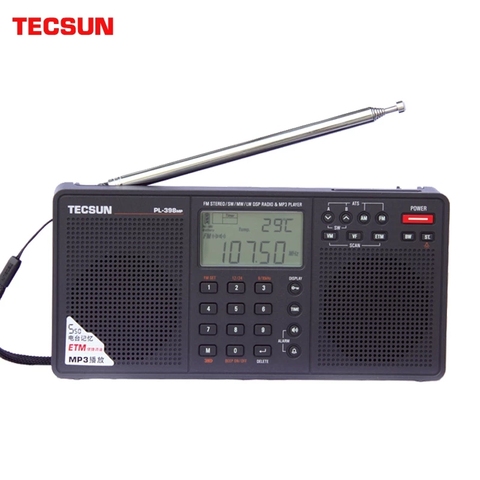 Tecsun PL-398MP Stereo radio portatil AM FM Full Band Digital Tuning with ETM ATS DSP Dual Speakers Receiver MP3 Player ► Photo 1/6