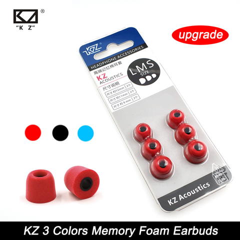 KZ New Upgrade Original 3Pair(6pcs) Noise Isolating Comfortble Memory Foam Ear Tips Pads Earbuds For In Earphone Headphones ► Photo 1/6