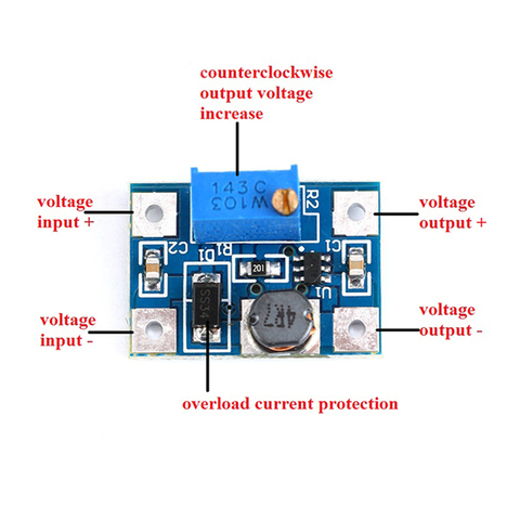 DC-DC SX1308 Step Up Adjustable Power Supply Module Large Current Step-Up Boost Converter for Electronic DIY Kit B628 SOT23 ► Photo 1/6