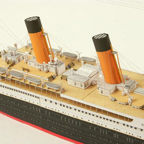 New 1 Pc 1:400 DIY Handcraft Titanic Ship Toys For Children Kids 3D Paper Model Sets ► Photo 1/6