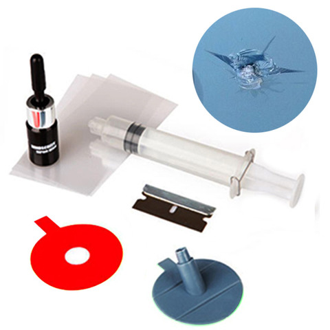Windshield Repair Kit Tools Glass Windscreen Repair Set Give Door Handle Protective Decorative Stickers Glass Repair Kit CCC ► Photo 1/6