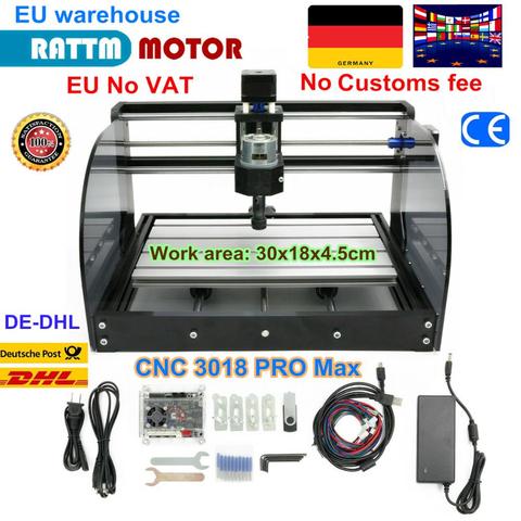 EU free VAT Mini Laser Engraving Machine CNC 3018 Pro Max Laser Engraver DIY Hobby Cutting Tools ER11 GRBL for Wood PCB PVC Mini ► Photo 1/6