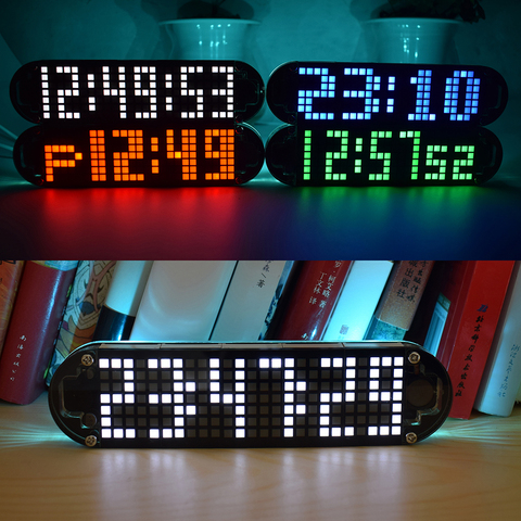 LED Timer Alarm Clock Kit High Accuracy Durable DIY Digital Dot Matrix Countdown with Temperature Date Week Time Display ► Photo 1/6