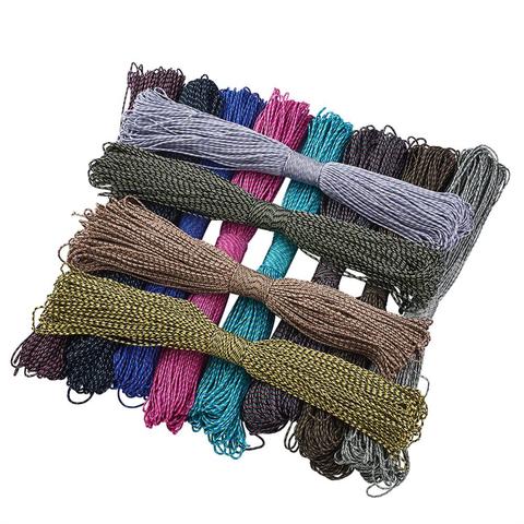 2mm Parachute Cord for Survival Lanyard Tent Camping Equipment Climbing Jewelry Rope Hiking Clothesline DIY Making 100m/bundle ► Photo 1/6