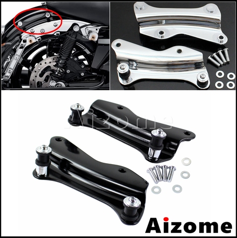 Black/Chrome 4 Point Docking Hardware Kit For Harley Touring Road King Street Glide Road Glide FLHR FLHX FLTRX Motorcycle 14-17 ► Photo 1/6