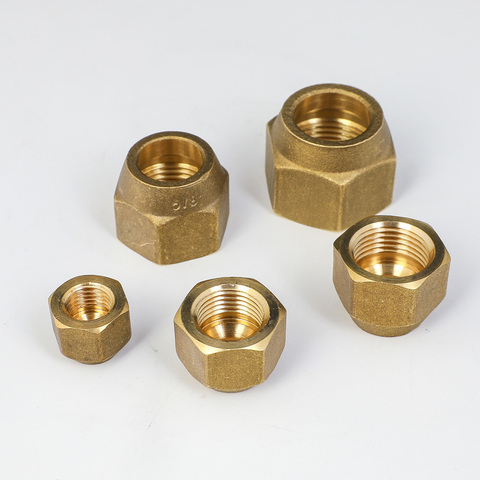 Brass Forged Nut For 45 Degree SAE 1/4