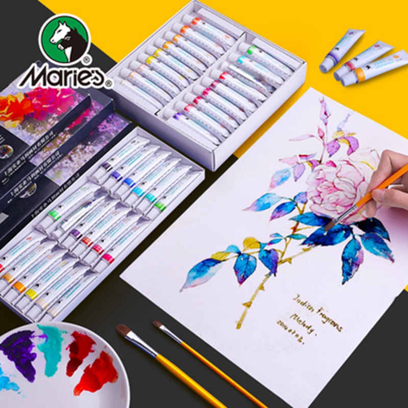 Maries Extra Fine Gouache Artist Paint Set of 18