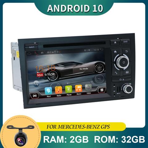 7inch 2 din Android 10.0 For Audi A4 B6 B7 Radio Stereo GPS Navigation Head  Unit PC Autoradio Wifi BT RDS FM AM USB DVD CD DAB - Price history & Review
