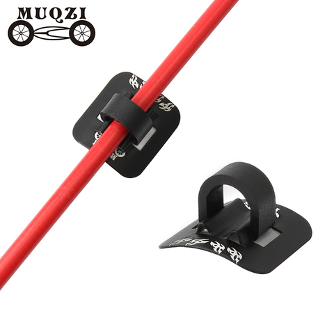 MUQZI 2Pcs Bicycle Cable Fixed Clamp Bike Shift Brake Housing Oil Tube Pipe Aluminum Alloy Frame U Buckle ► Photo 1/6