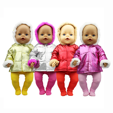 2022 New Down jacket + leggings Doll Clothes Fit For 18inch/43cm born baby Doll clothes reborn Doll Accessories ► Photo 1/6