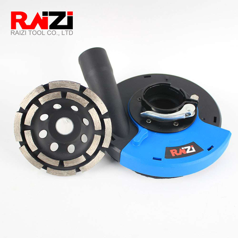 Raizi 125/180mm Angle Grinder Dust Shroud Cover Kit with concrete diamond wheel universal surface grinding dust collection cover ► Photo 1/6