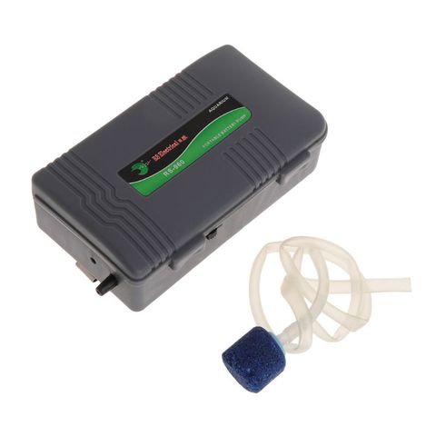 Air Pump Portable Aquarium Fish Tank Battery Powered Oxygen Aerator With Stone ► Photo 1/6