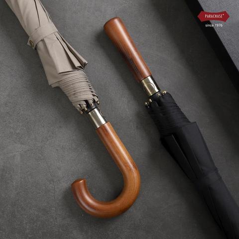 Parachase Big Umbrella Men Women Rain Double Layer Windproof 8 Ribs Wood Long Handle Umbrella Automatic Strong Guarda Chuva ► Photo 1/6