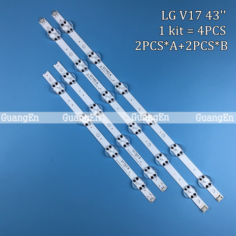 LED Backlight Strip 10 lamp 6916L-2744A 6916L-2743A 6916L-2867B 2867A 2867G for LG 43