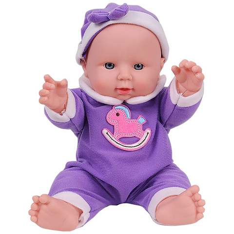 Buy Online 12 Inch Lifelike Reborn Baby Dolls Bebe Reborn Dolls Silicone Body Baby Doll Early Education Toys For Girl Kids Children Gift Alitools