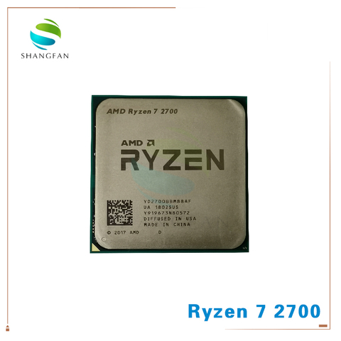 AMD Ryzen 7 2700 R7 2700 3.2 GHz Eight-Core Sinteen-Thread 16M 65W CPU Processor YD2700BBM88AF Socket AM4 ► Photo 1/1