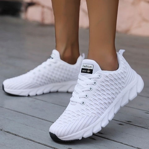 2022 Mesh Women Sneakers Breathable Women Flat Shoes Lightweight Casual  Shoes Ladies Lace-up Deportivas Mujer Chaussures Femme - Price history &  Review, AliExpress Seller - DKRUCAK Store