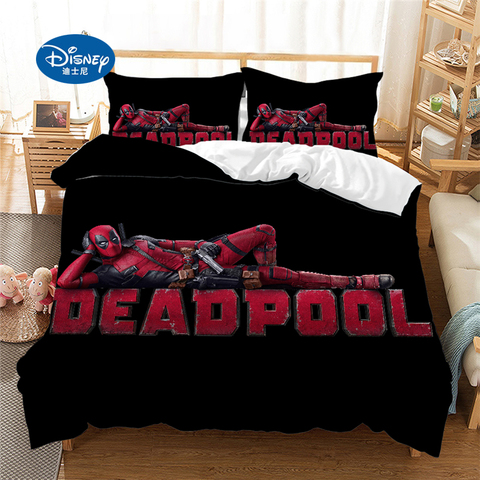 Disney Deadpool 3d Bedding, Disney King Size Bedding Set